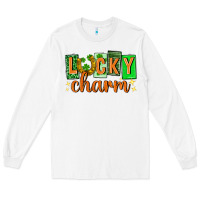 White Lucky charm st. patricks day Long Sleeve Tee - Neo Western