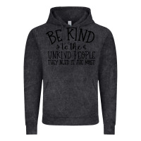 Vintage Black be kind Vintage Hoodie - Unal Design
