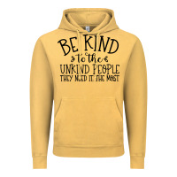 Vintage Mustard be kind Vintage Hoodie - Unal Design