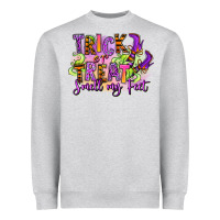 Heather Grey Trick or treat smell my feet Heavyweight Sweatshirt - RanaPortraitStore