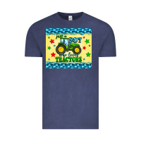 Vintage Denim just a boy who loves tractors Vintage Tee - Zillion Design Studio