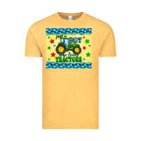 Vintage Mustard just a boy who loves tractors Vintage Tee - Zillion Design Studio