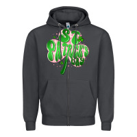 Smoke st patricks day clover Zipper Hoodie - Artiststas