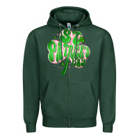 Sports Green st patricks day clover Zipper Hoodie - Artiststas