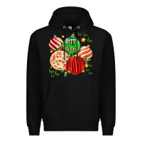 Black merry christmas tree ball Premium Hoodie - MaliasSmallBusiness