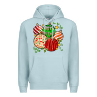 Blue Mist merry christmas tree ball Premium Hoodie - MaliasSmallBusiness