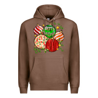 Chestnut merry christmas tree ball Premium Hoodie - MaliasSmallBusiness