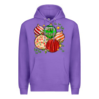 Purple merry christmas tree ball Premium Hoodie - MaliasSmallBusiness
