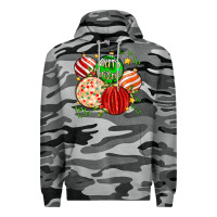 Slate Camo merry christmas tree ball Premium Hoodie - MaliasSmallBusiness