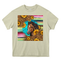 Mossy quarter horse aztec pattern Heavy Core Tee - LillyAllenDesigns