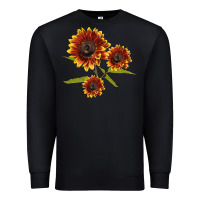 Black ring o fine sunflower Premium Sweatshirt - LillyAllenDesigns