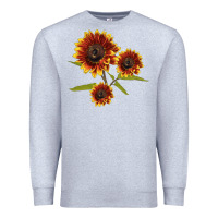 Heather Grey ring o fine sunflower Premium Sweatshirt - LillyAllenDesigns