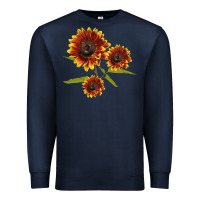 Navy ring o fine sunflower Premium Sweatshirt - LillyAllenDesigns