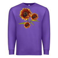 Purple ring o fine sunflower Premium Sweatshirt - LillyAllenDesigns