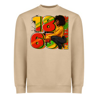 Mushroom 1865 Juneteenth afro woman Heavyweight Sweatshirt - RanaPortraitStore