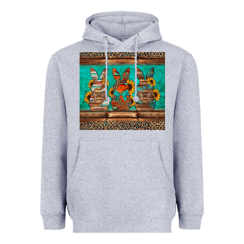 Western Easter Bunnies Heavyweight Hoodie by Jasminsmagicworld | Teevron