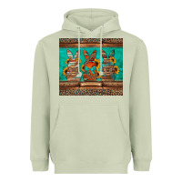 Matcha western easter bunnies Heavyweight Hoodie - Jasminsmagicworld