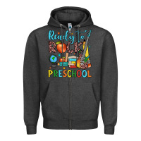 Charcoal Heather ready to rock preschool Zipper Hoodie - JahusDesignShop