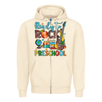 Sandshell ready to rock preschool Zipper Hoodie - JahusDesignShop