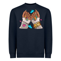 Navy Afro woman nail art Heavyweight Sweatshirt - RanaPortraitStore
