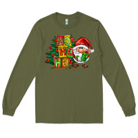 Army Green ho ho ho santa gnomes Long Sleeve Tee - FaDigitalArtStudio