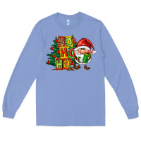 Colony Blue ho ho ho santa gnomes Long Sleeve Tee - FaDigitalArtStudio