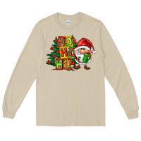 Mushroom ho ho ho santa gnomes Long Sleeve Tee - FaDigitalArtStudio