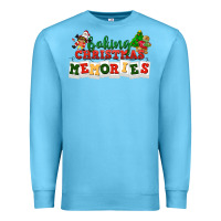 Ocean Blue Baking Christmas memories Premium Sweatshirt - NancyCooperArtShop