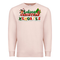 Pale Pink Baking Christmas memories Premium Sweatshirt - NancyCooperArtShop