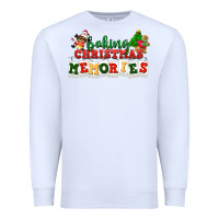 White Baking Christmas memories Premium Sweatshirt - NancyCooperArtShop