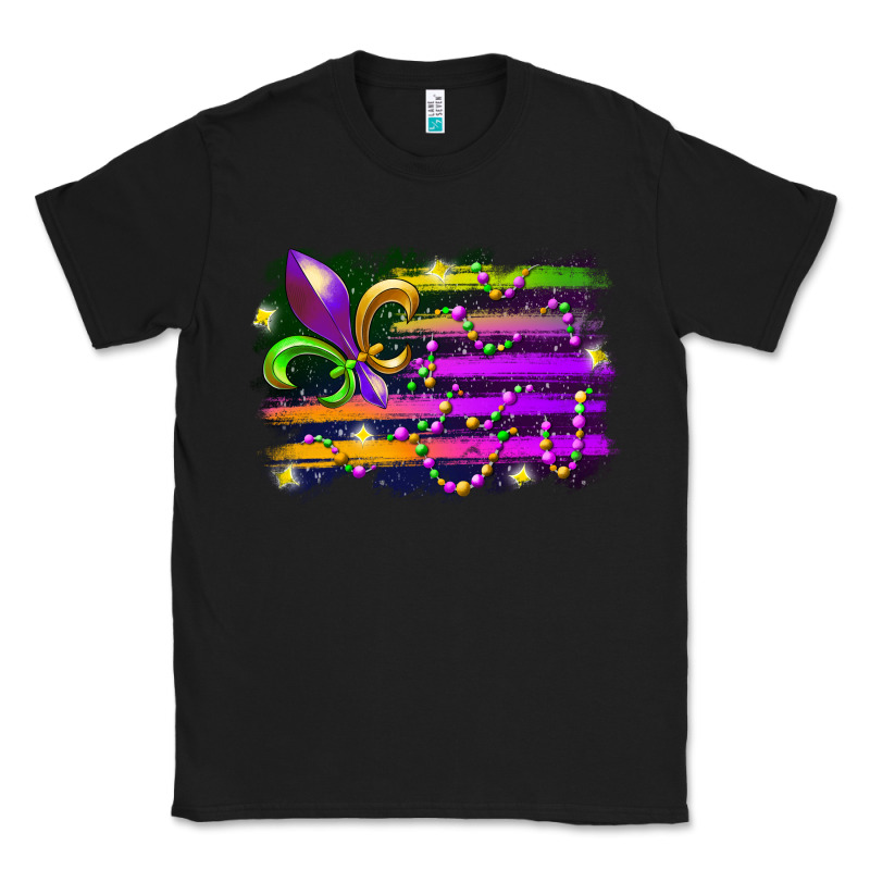 Mardi Gras Flag Classic Tee by RacoonDesign | Teevron
