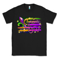 Black mardi gras flag Classic Tee - RacoonDesign