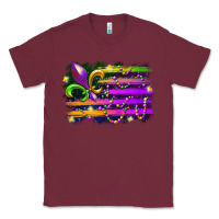 Burgundy mardi gras flag Classic Tee - RacoonDesign