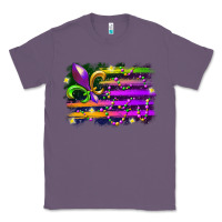 Lavender mardi gras flag Classic Tee - RacoonDesign
