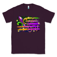 Plum mardi gras flag Classic Tee - RacoonDesign