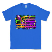 True Royal mardi gras flag Classic Tee - RacoonDesign