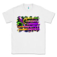 White mardi gras flag Classic Tee - RacoonDesign