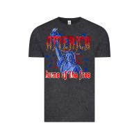 Vintage Black America home of the free Vintage Tee - texasbilliewilder