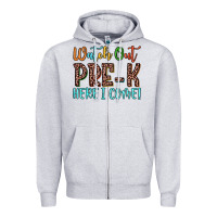 Heather Grey watch out pre k here i come! Zipper Hoodie - JahusDesignShop
