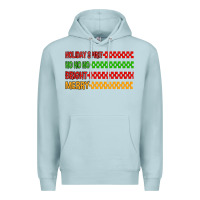 Blue Mist holiday spirit hohoho bright merry Premium Hoodie - MaliasSmallBusiness