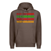 Coffee holiday spirit hohoho bright merry Premium Hoodie - MaliasSmallBusiness