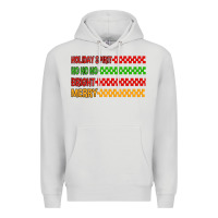 Dove Grey holiday spirit hohoho bright merry Premium Hoodie - MaliasSmallBusiness