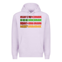 Lilac holiday spirit hohoho bright merry Premium Hoodie - MaliasSmallBusiness