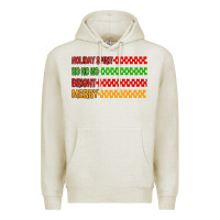 Oatmeal Heather holiday spirit hohoho bright merry Premium Hoodie - MaliasSmallBusiness