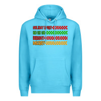 Ocean Blue holiday spirit hohoho bright merry Premium Hoodie - MaliasSmallBusiness