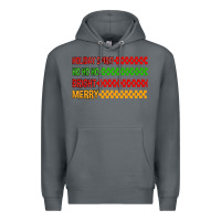 Rock holiday spirit hohoho bright merry Premium Hoodie - MaliasSmallBusiness