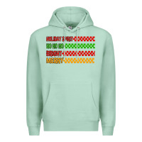 Seafoam holiday spirit hohoho bright merry Premium Hoodie - MaliasSmallBusiness