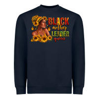 Navy Afro American black mother leader queen Heavyweight Sweatshirt - RanaPortraitStore