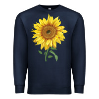 Navy bambino sunflower Premium Sweatshirt - LillyAllenDesigns