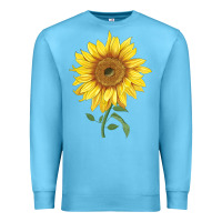 Ocean Blue bambino sunflower Premium Sweatshirt - LillyAllenDesigns